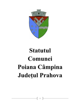 Statutul Comunei Poiana Câmpina Judeţul Prahova