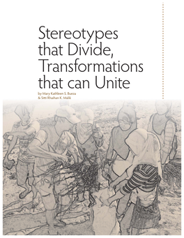 Stereotypes That Divide, Transformations That Can Unite by Mary Kathleen S