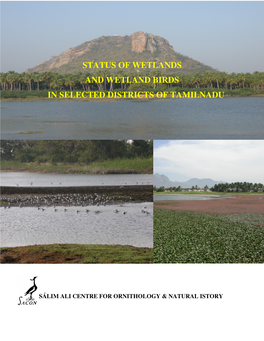 Status of Wetlands and Wetland Birds in Selected Districts of Tamilnadu