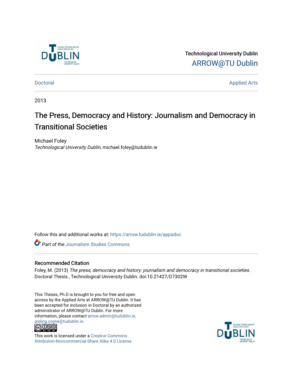 Journalism and Democracy in Transitional Societies