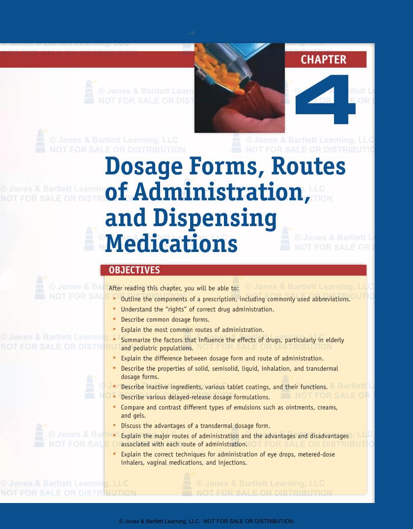 Dosage Forms, Routes of Administration, and Dispensing Medications 81