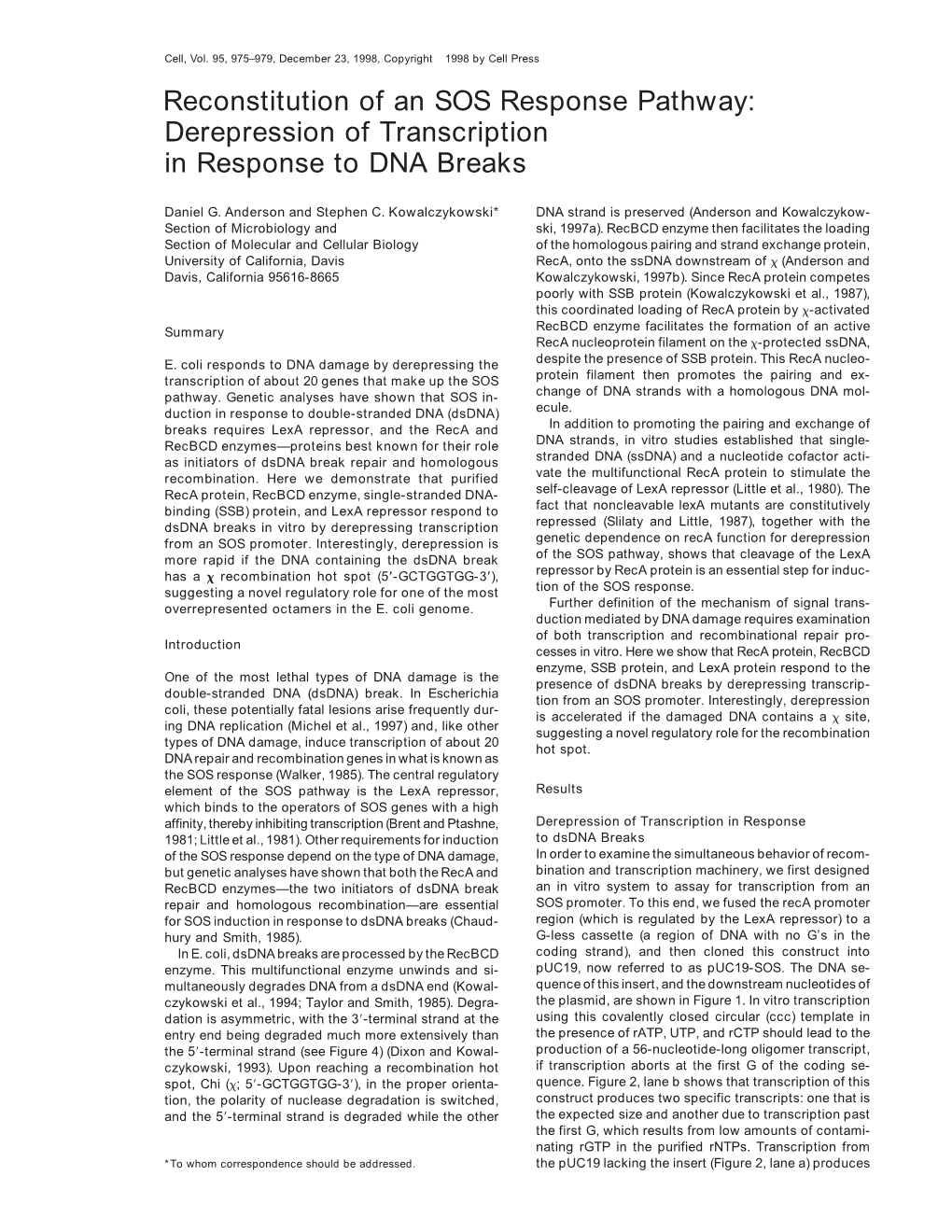 Derepression of Transcription in Response to DNA Breaks