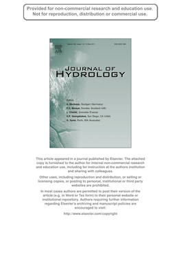 Effect of Beaver Dams on the Hydrology of Small Mountain Streams: Example from the Chevral in the Ourthe Orientale Basin, Ardennes, Belgium ⇑ J