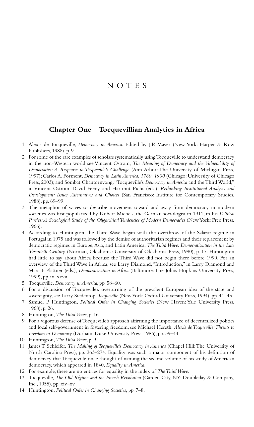 Chapter One Tocquevillian Analytics in Africa