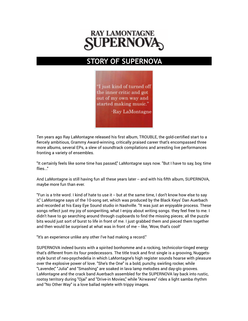 Story of Supernova