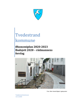 Økonomiplan 2020-2023 Og Budsjett 2020