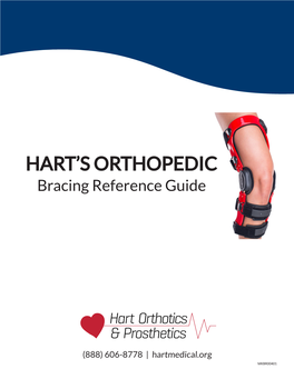 ORTHOPEDIC Bracing Reference Guide