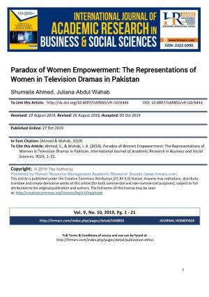 The Representations of Women in Television Dramas in Pakistan