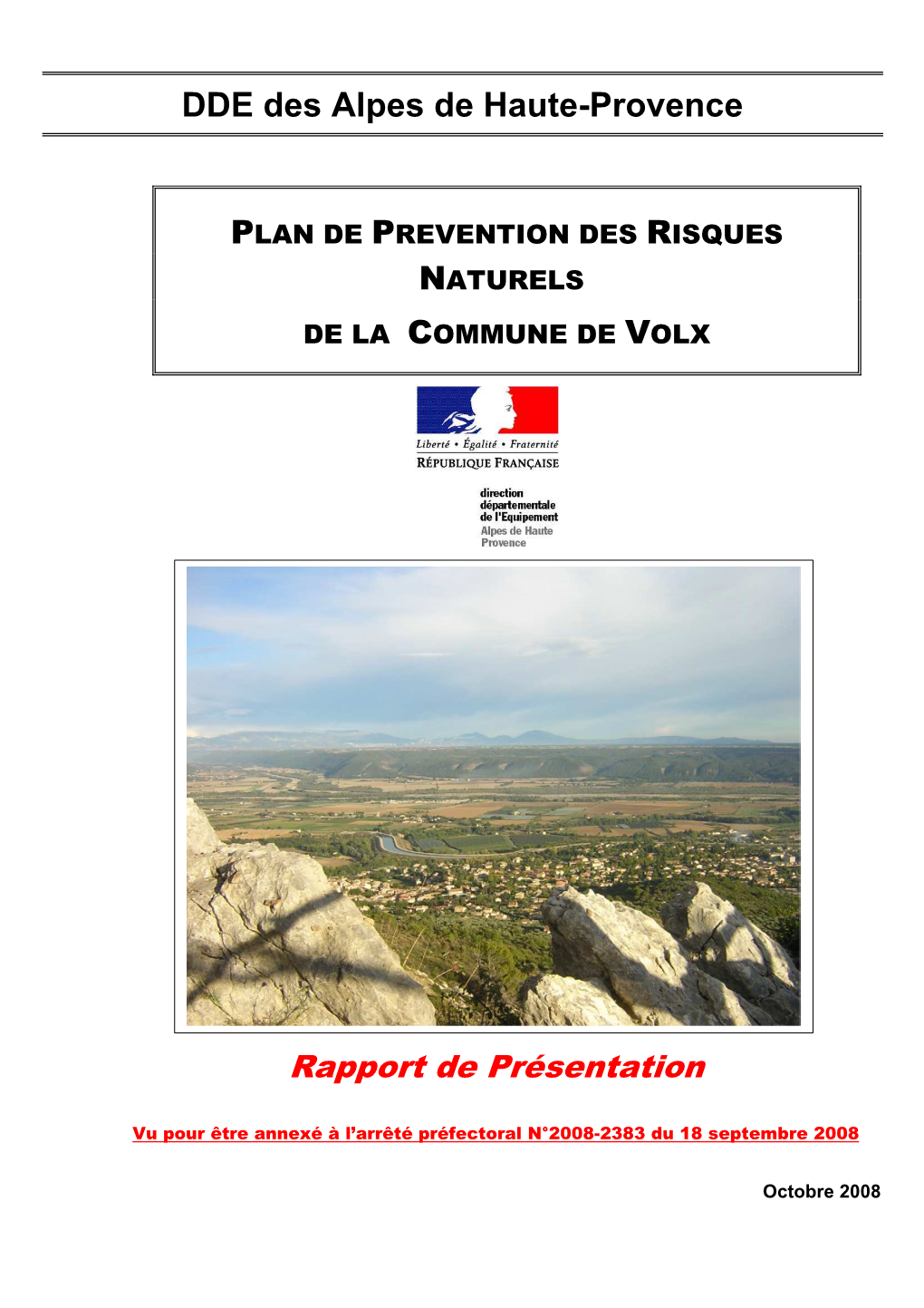 PPR VOLX-Rapport De Présentation in MVT Final