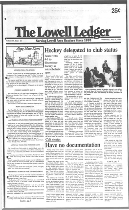 25C J Hockey Delegated to Club Status Have No Documentation