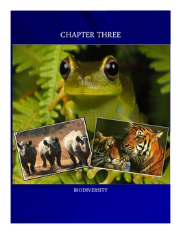Biodiversity Chapter Three