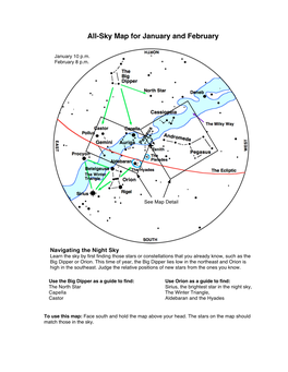 Users Guide, Sky Maps