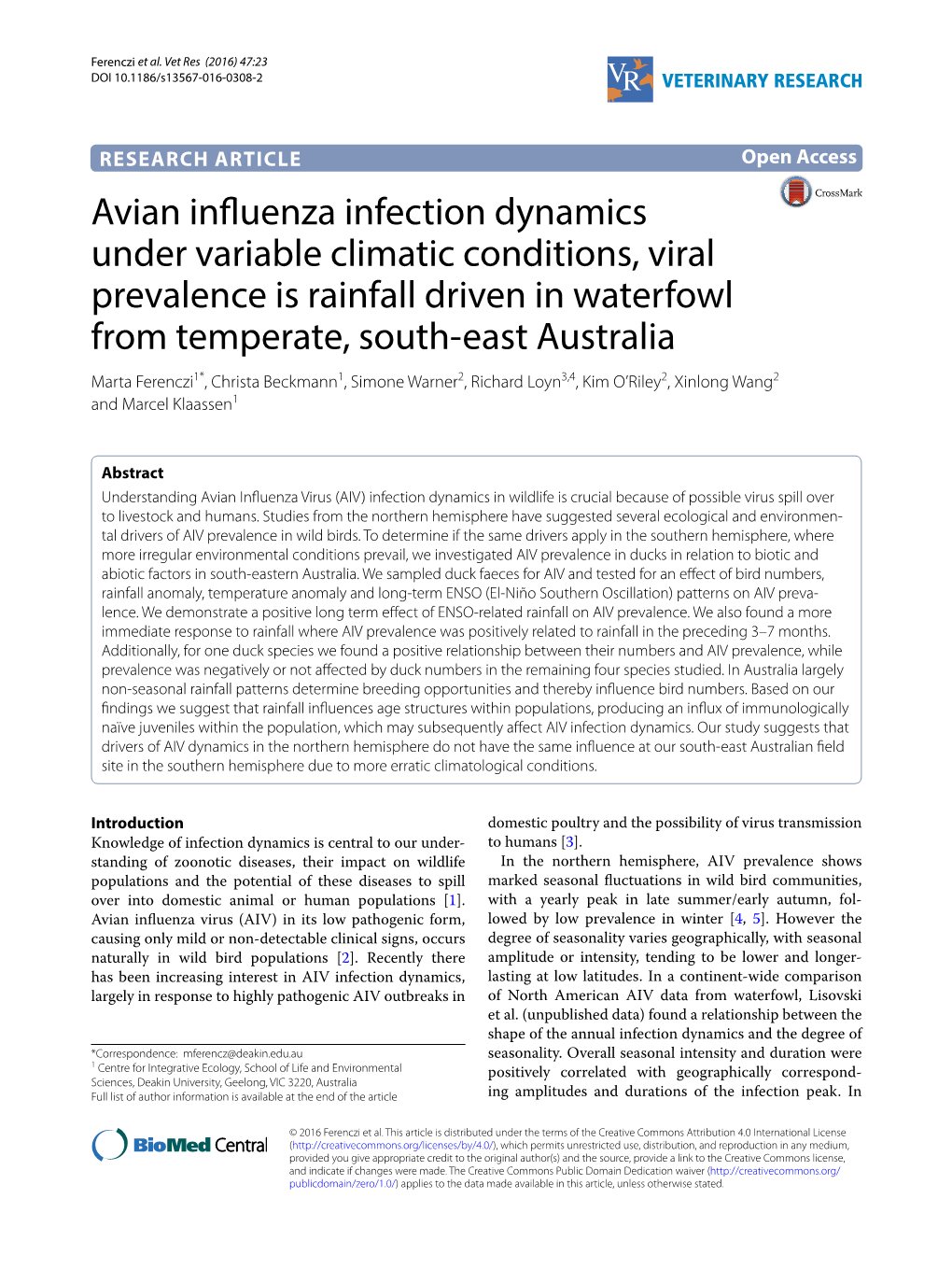 Avian Influenza Infection Dynamics Under Variable Climatic Conditions