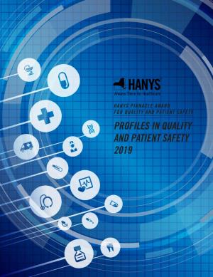 Profiles in Quality and Patient Safety 2019 | 1