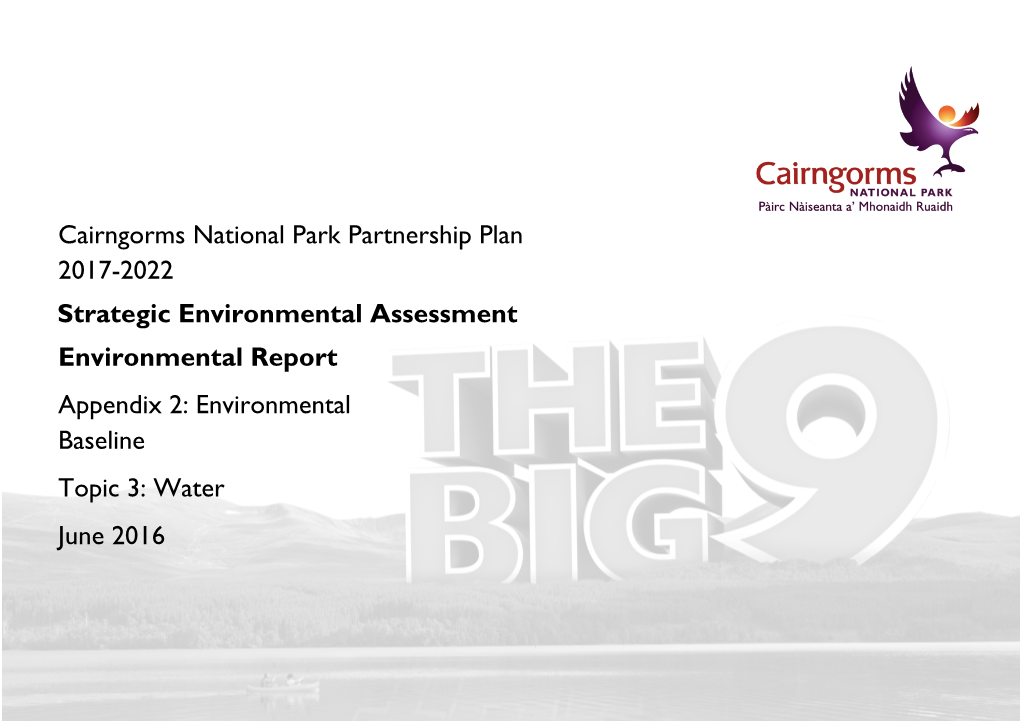 Cairngorms National Park Partnership Plan 2017-2022 Strategic