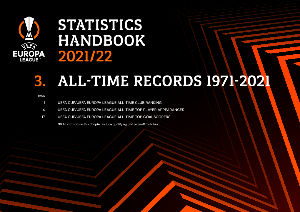 The UEFA Europa League Statistics Handbook