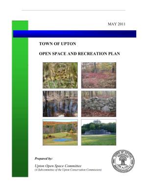 Town of Upton Open Space and Recreation Plan
