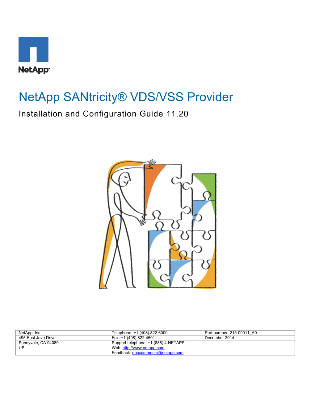 Netapp Santricity® VDS/VSS Provider Installation and Configuration Guide 11.20