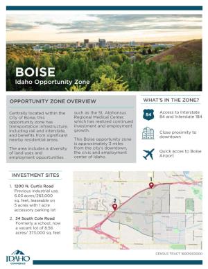 Idaho Opportunity Zones Overview
