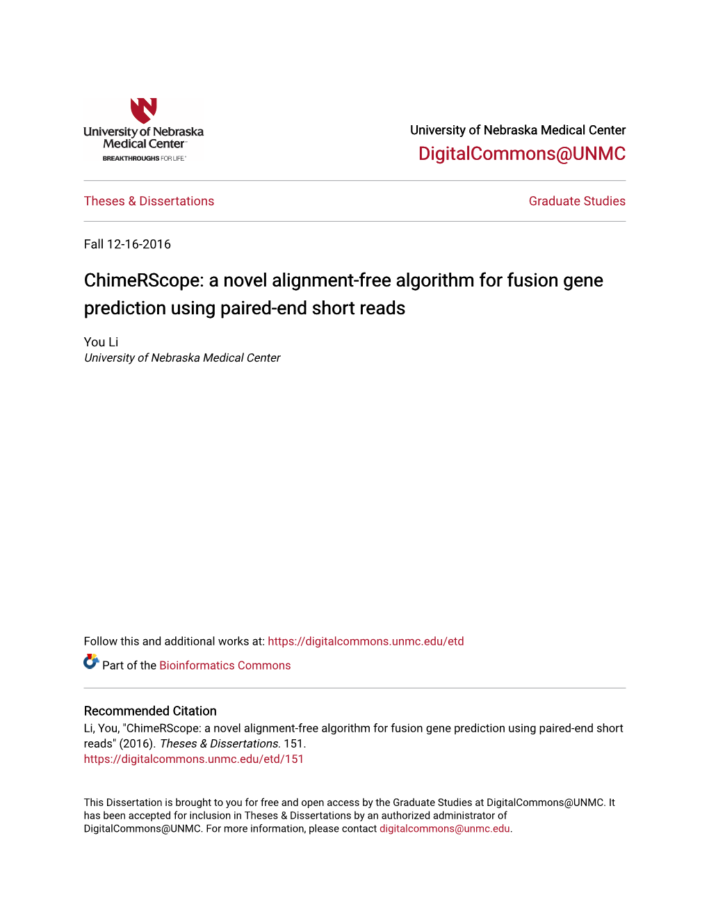 A Novel Alignment-Free Algorithm for Fusion Gene Prediction Using Paired-End Short Reads