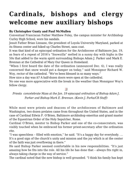 Cardinals, Bishops and Clergy Welcome New Auxiliary Bishops
