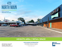 Heights Area / Retail Space