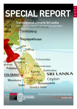 Transnational Crime in Sri Lanka Future Considerations for International Cooperation