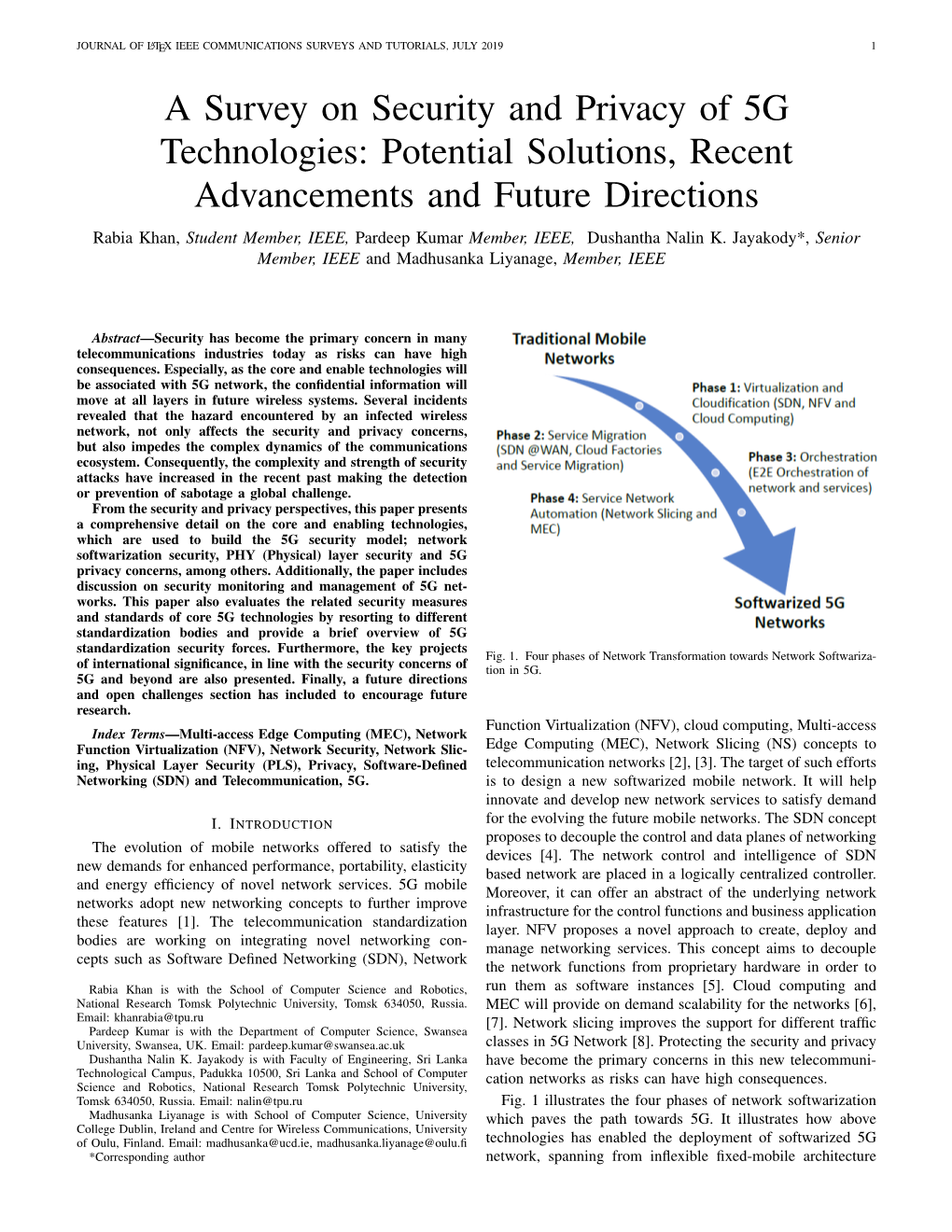 A Survey on Security and Privacy of 5G Technologies