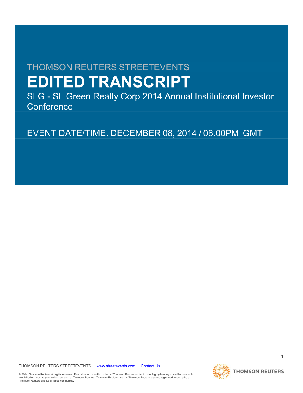 Event Transcripts Are Based, Companies May Make Projections Or Other Forward-Looking Statements Regarding a Variety of Items