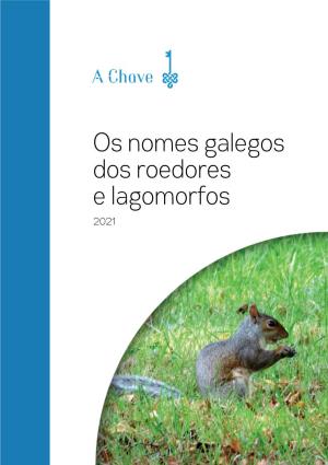 Os Nomes Galegos Dos Roedores E Lagomorfos 2021 Citación Recomendada / Recomm Ended Citation