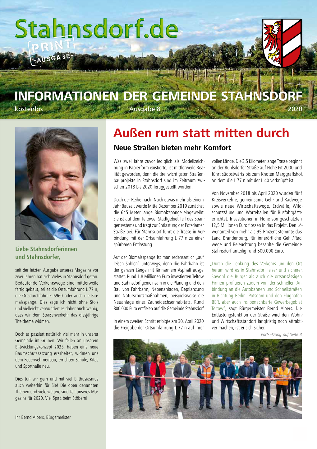 Informationen Der Gemeinde Stahnsdorf Kostenlos Ausgabe 8 2020