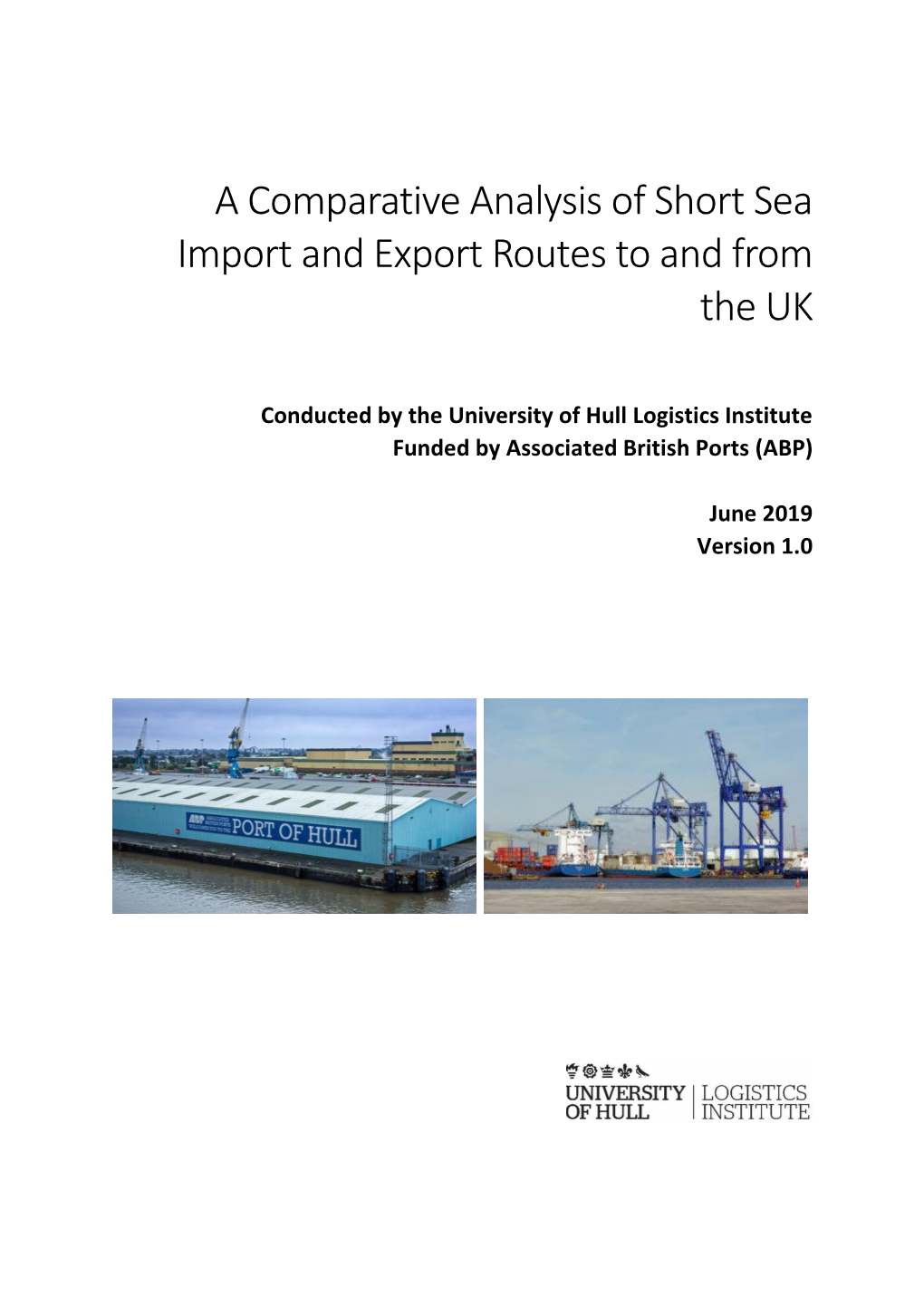 A Comparative Analysis of Short Sea Import and Export Routes to and from the UK