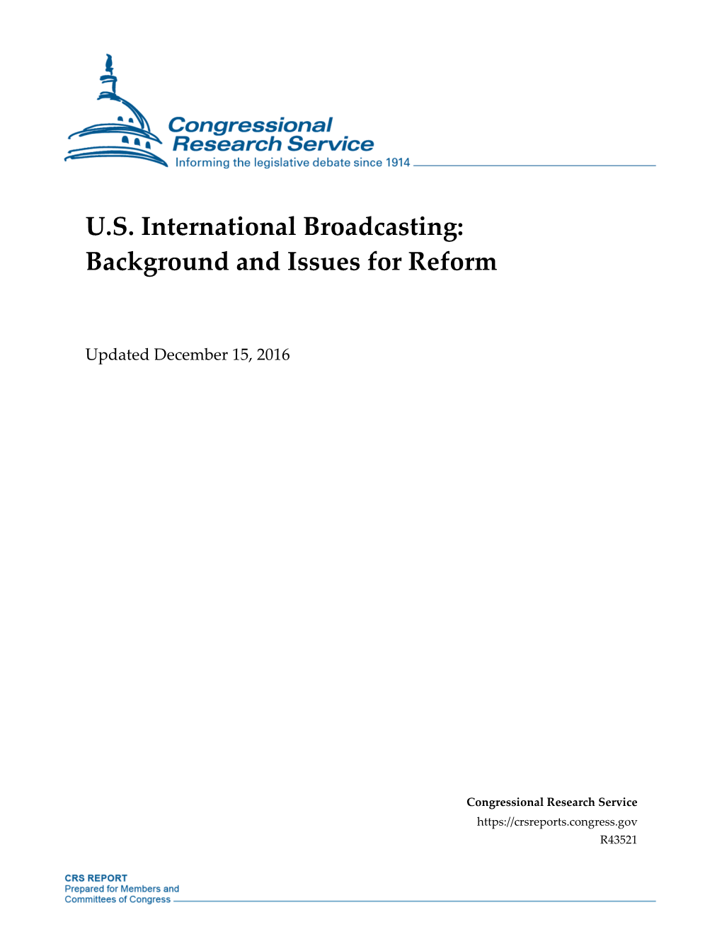 US International Broadcasting