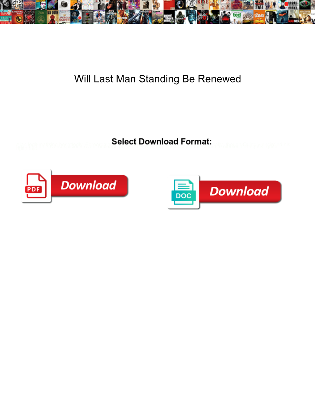 Will Last Man Standing Be Renewed