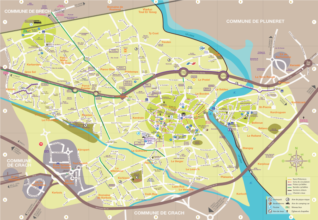 Plan De La Ville D'auray