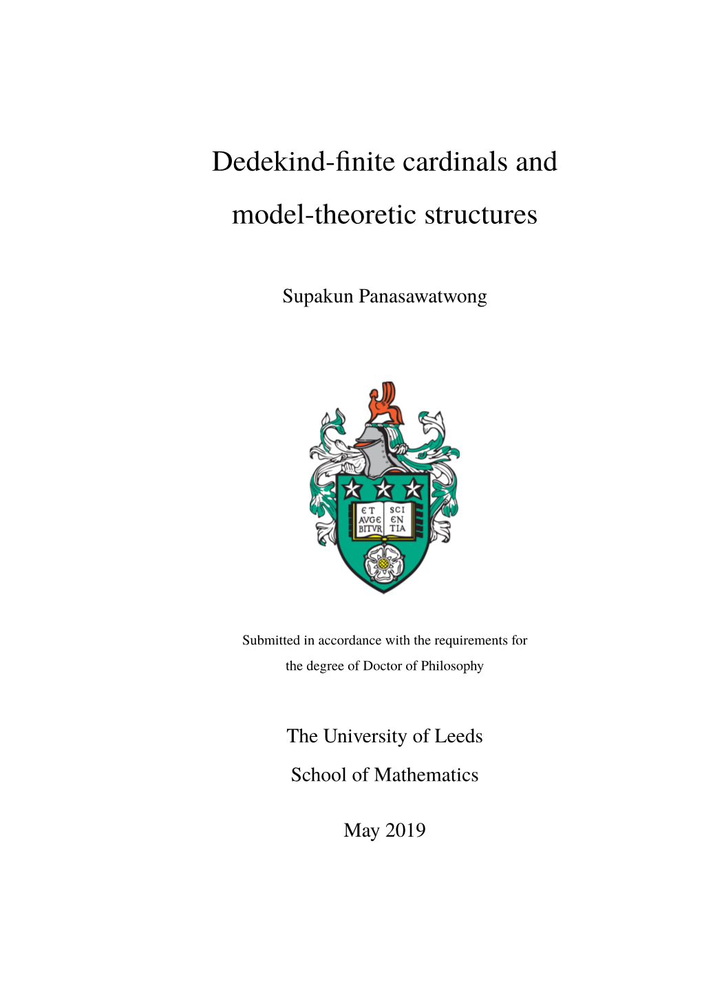 Dedekind-Finite Cardinals and Model-Theoretic Structures