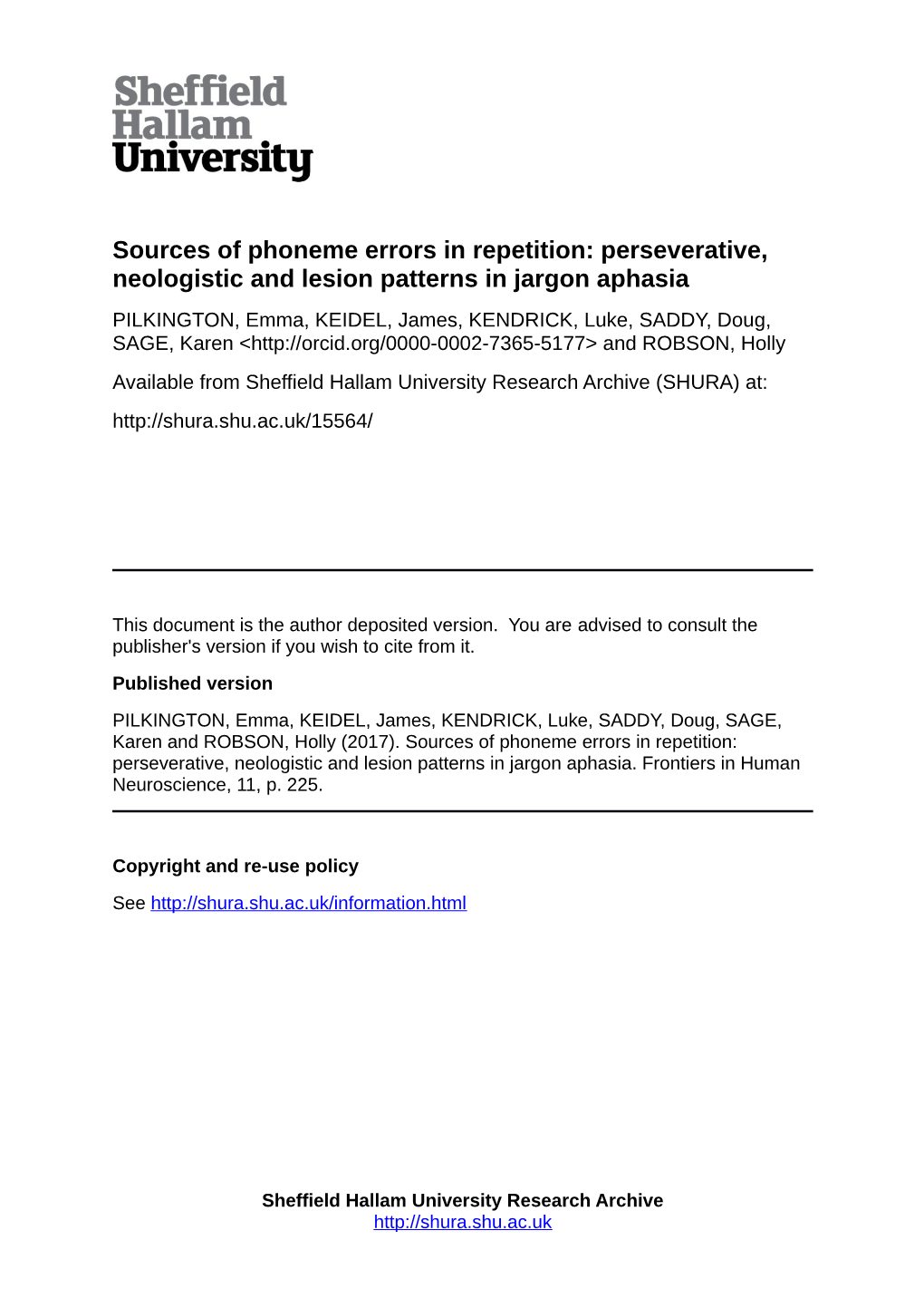 Perseverative, Neologistic and Lesion Patterns in Jargon Aphasia