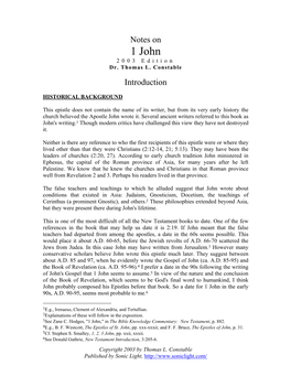 1 John 2003 Edition Dr