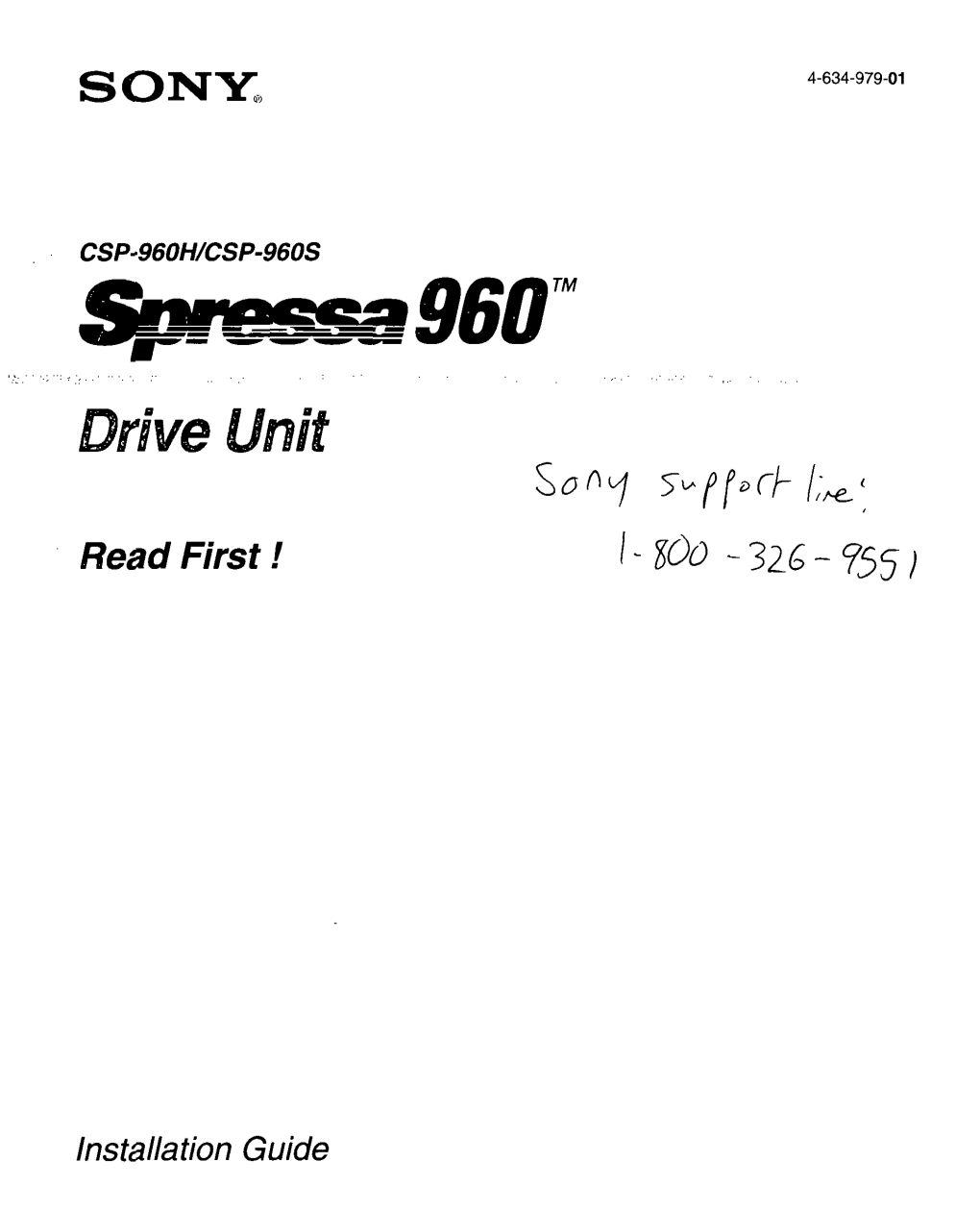 Sony Spressa960 Driv