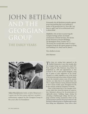 John Betjeman and the Georgian Group
