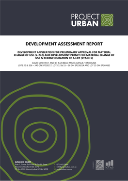 Development Assessment Report