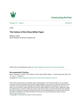 The Failure of the China White Paper