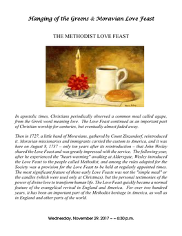 The Methodist Love Feast