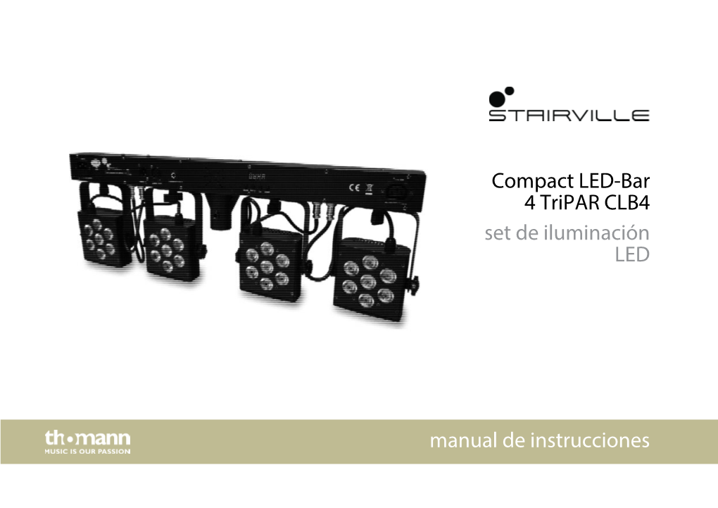 Compact LED-Bar 4 Tripar CLB4 Set De Iluminación LED Manual De