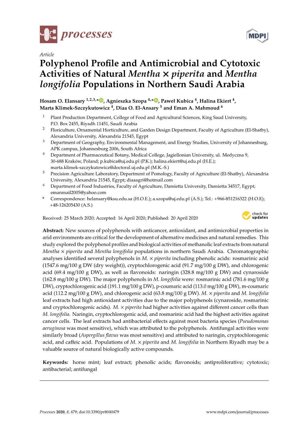 Polyphenol Profile and Antimicrobial and Cytotoxic Activities of Natural