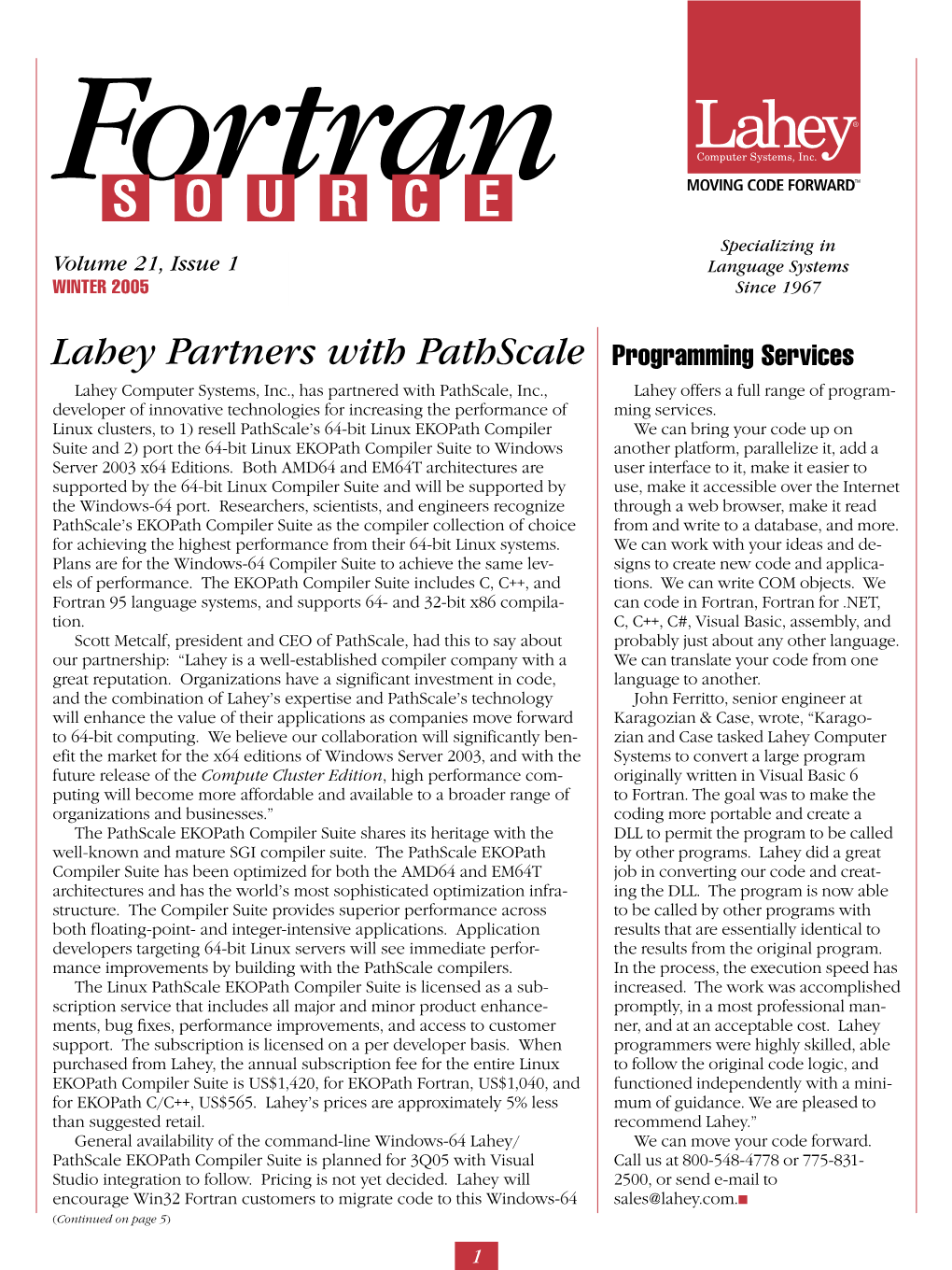 Lahey Partners with Pathscale