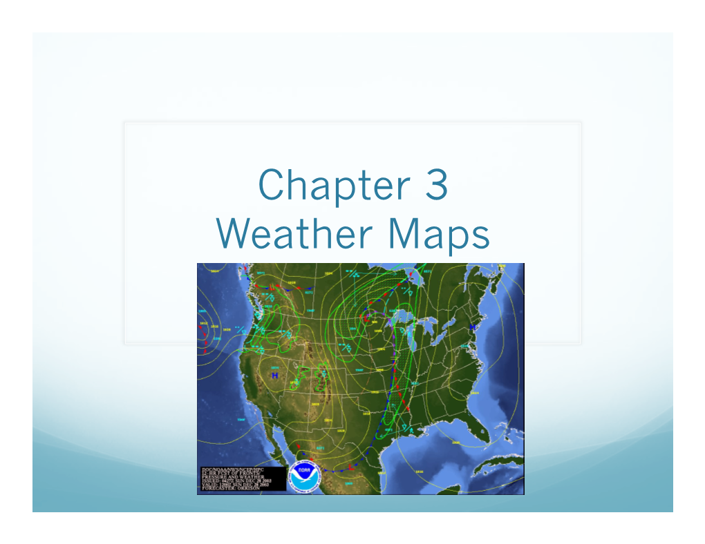 Chapter 3 Weather Maps Surface Station Model