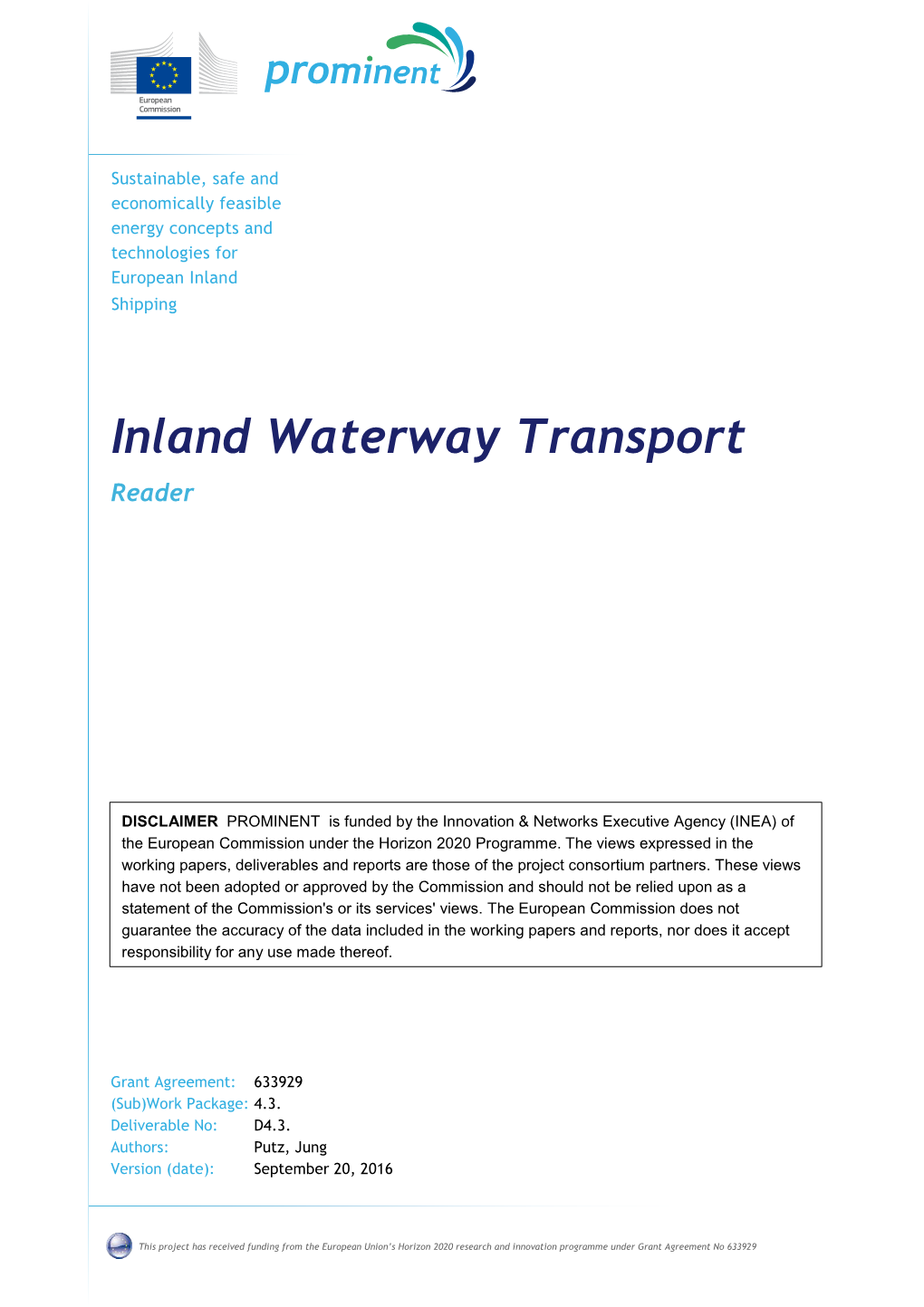 Inland Waterway Transport Reader