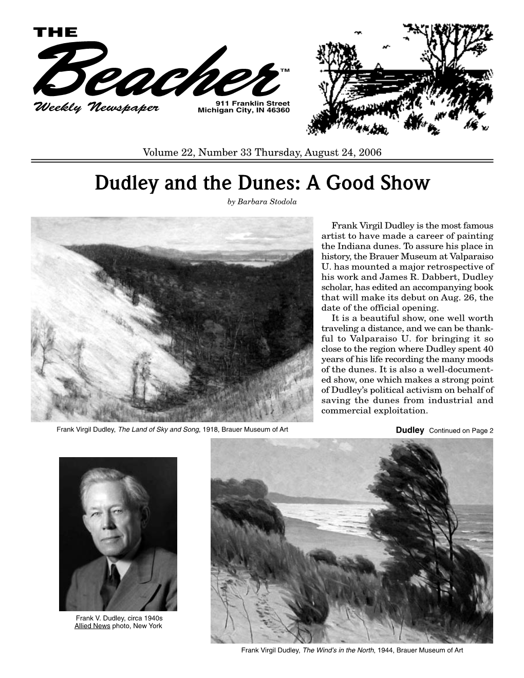 Dudley and the Dunes: a Good Show by Barbara Stodola