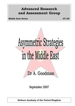 Asymmetric Strategies in the Middle East